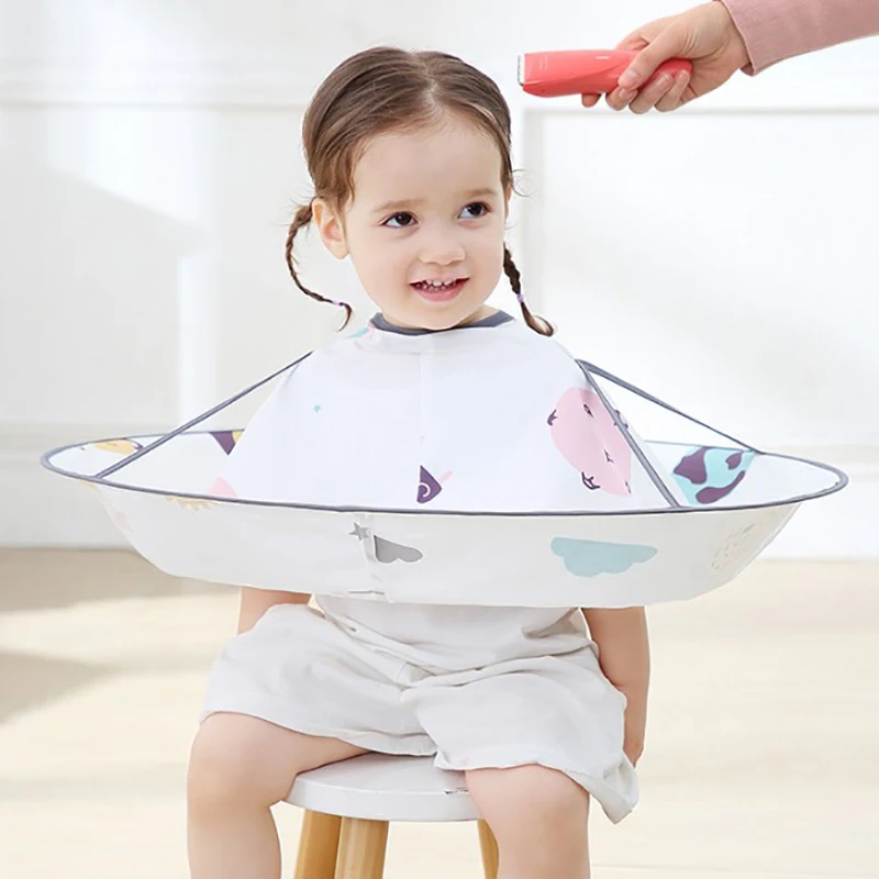 

Kids Children Hair Cutting Cape Haircut Gown Cloth Hairdresser Apron Cloak Clothes for Salon Barber Styling Accessory