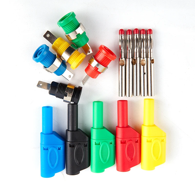 

4mm Full Sheath Safety Banana Plug DIY Probe 4mm Hole Connector Plug Welding Type