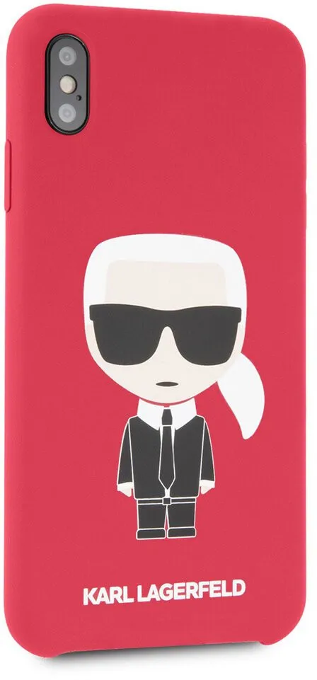Чехол CG Mobile Karl Lagerfeld Liquid silicone Iconic Hard для iPhone XS Max цвет Красный | Мобильные телефоны и