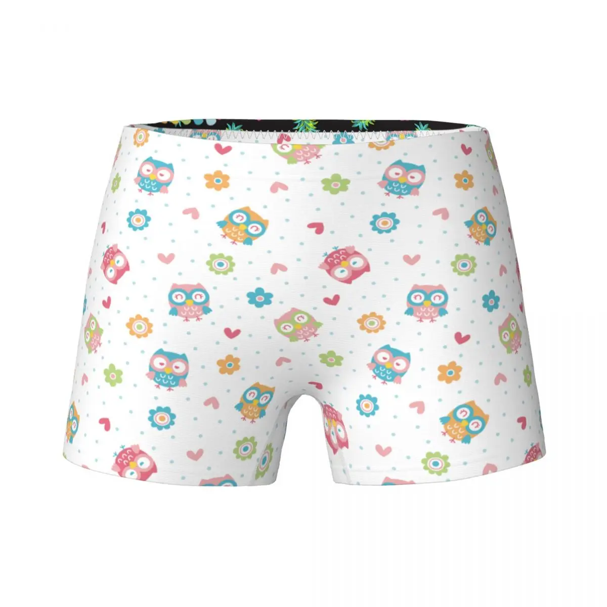 Owl Animal Bird Colorful Children's Girls Underwear Kids Boxer Briefs Soft  Pure Cotton Teenage Panties Underpants Size 4T-15T