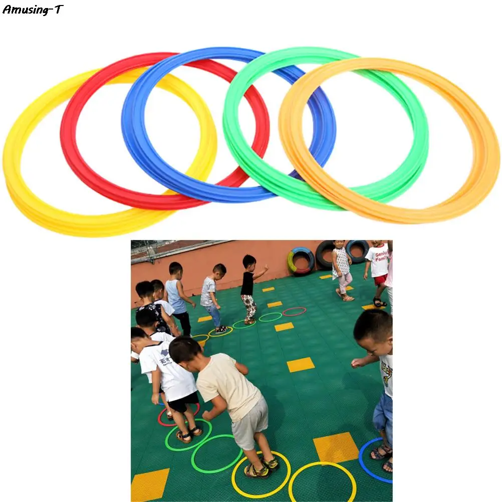 

Kids Outdoor Ability Training Jump Game Toy Assembly Rings Movement Developing Jumping Toy for Children