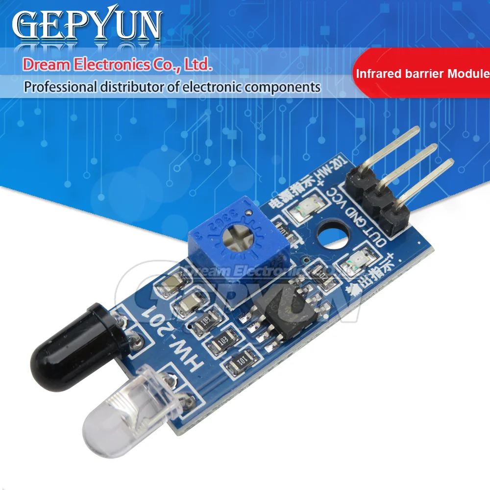 

Infrared barrier Module car obstacle avoidance obstacle sensors Black Line Identify adjustable distance