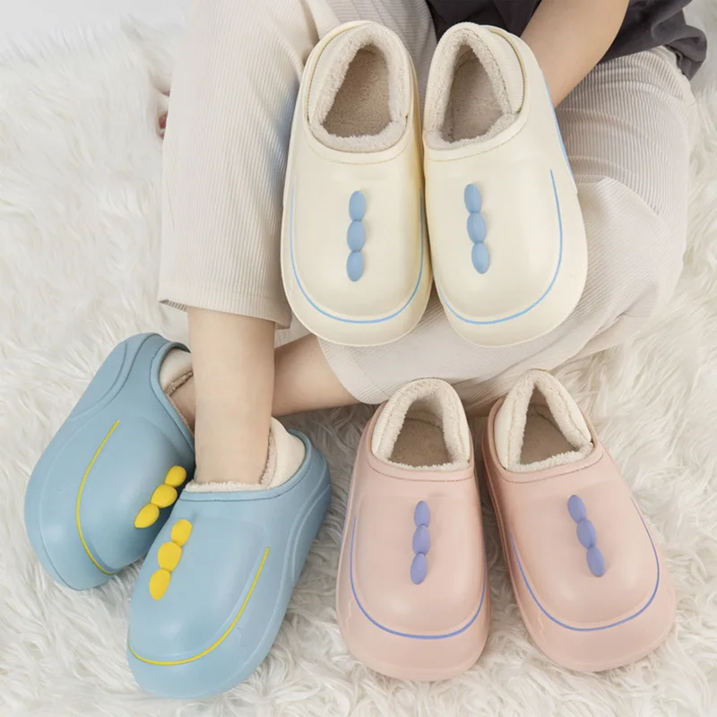 Winter Women'S Plush Shoes Cartoon Dinosaur Funny Slides Fashion Warm Home Shoes Furry Sandals Sneakers Light Sports Slippers