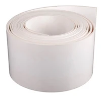 perimeter1750 2100mm w50mm t1mm2mm glossy surface white food grade pu conveyor belt wear resisting puncture resistance
