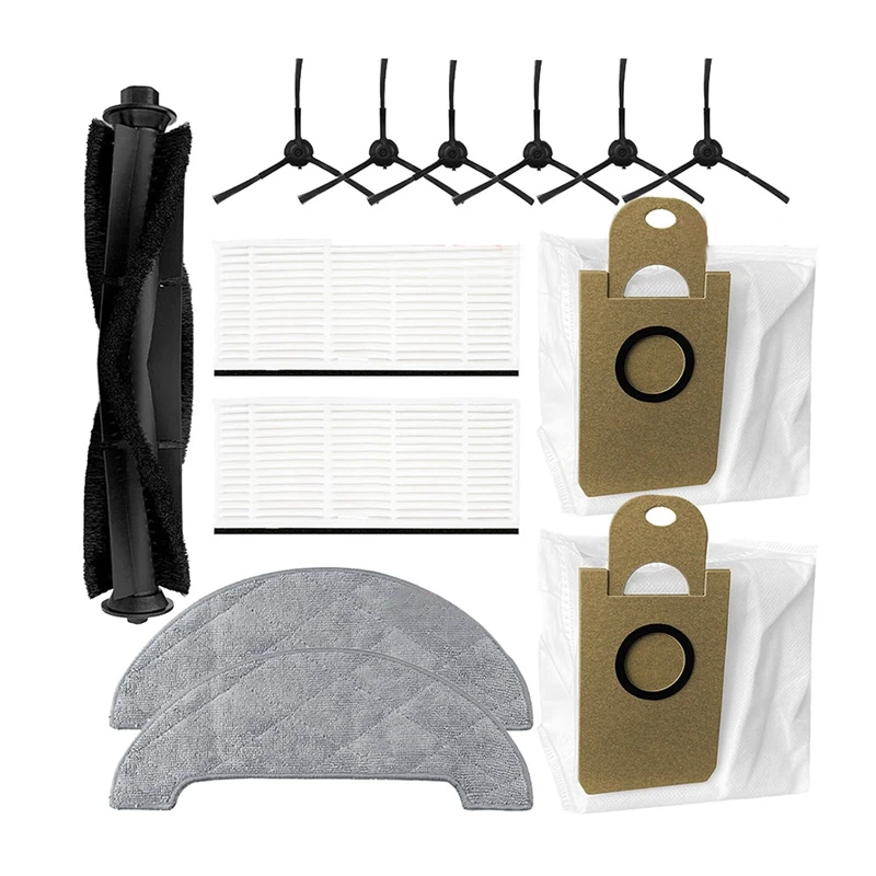 

Main Side Brush Hepa Filter Dust Bag Mop Cloths Rag Accessories Kit For Xiaomi Viomi S9 Robot Vacuum Cleaner
