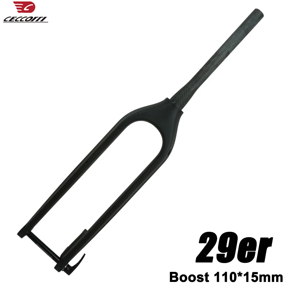 Карбоновая вилка для горного велосипеда 29er детали MTB сквозная ось 110 мм жесткая