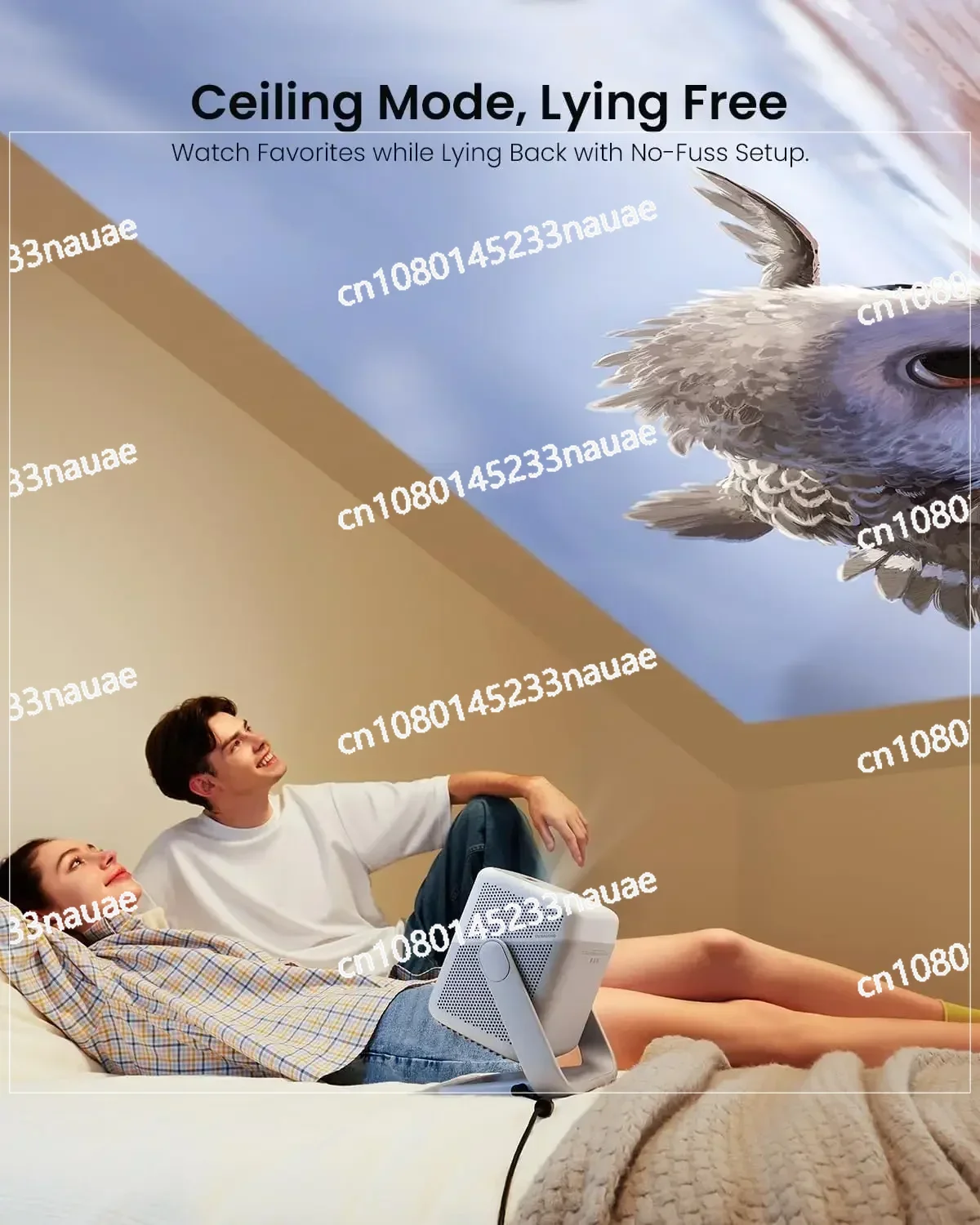 Портативный проектор JMGO N1 1080P FHD поддержка 4K 150 дюйма MALC™Трехцветный лазерный