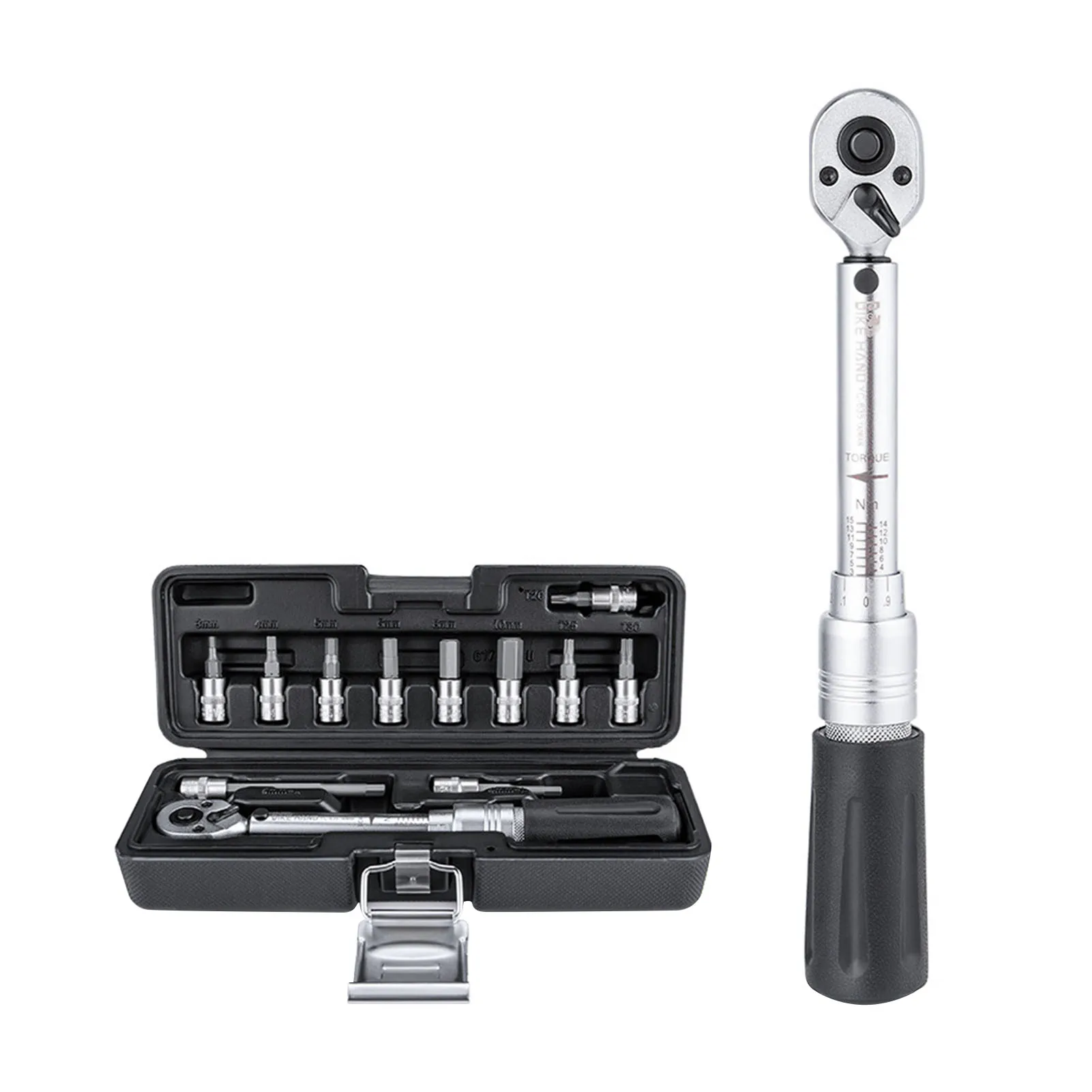 

Torque Wrench Set 1/4 Inch Drive Click Car Torque Wrench 3 To 15 Nm Bicycle Repair Combination Tools Repair Tools Cycling