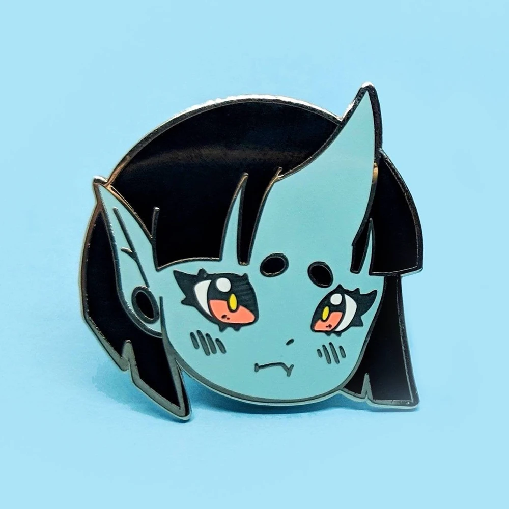 

Cute Demon Girl Hard Enamel Pin Japanese Cartoon Mugi the Blue Onis Brooch Fashion Lapel Backpack Pins Decor Jewelry Unique Gift