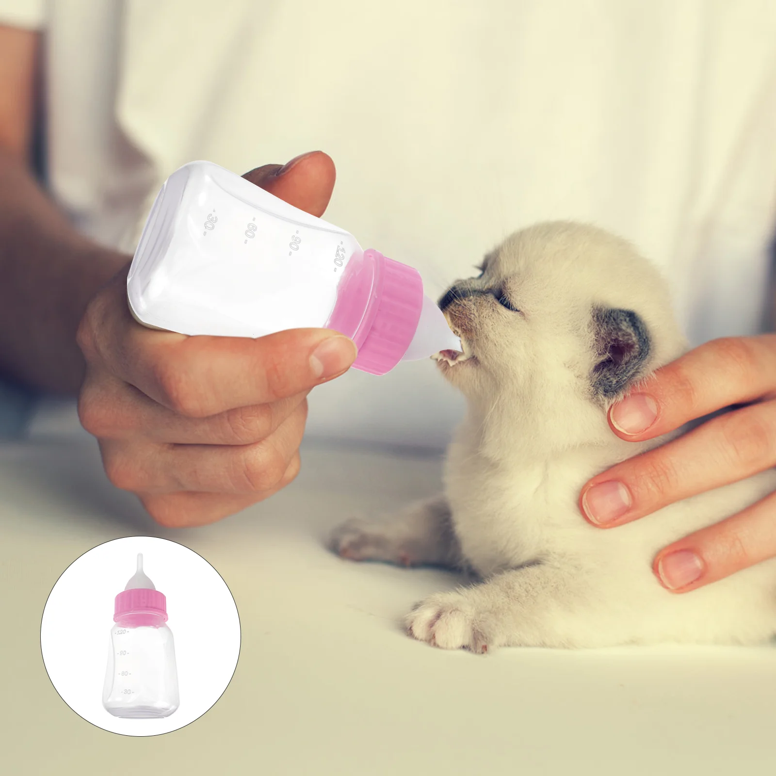 Бутылка для воды розовое устройство кормления домашних животных бутылочки 120 мл