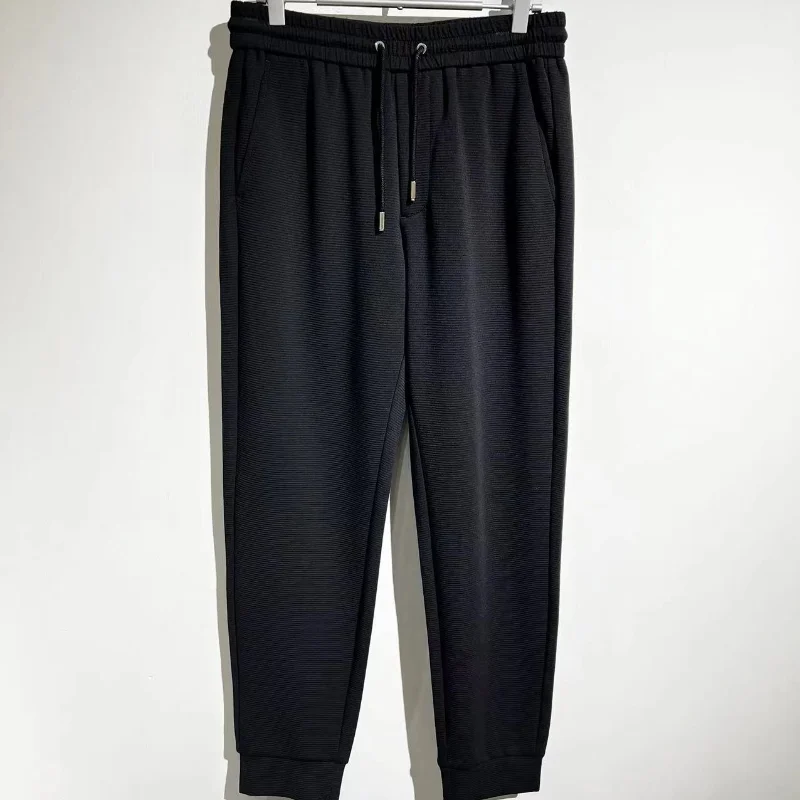 

Брюки мужские трикотажные в стиле High Street, с эффектом потертости