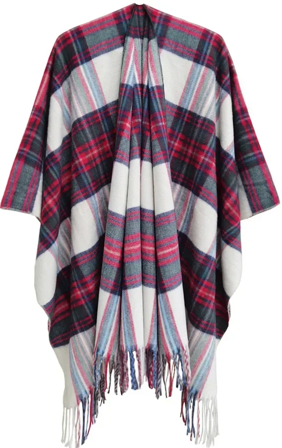 WeHello-накидка из акрилового волокна для женщин шаль с рукавами осень и зима