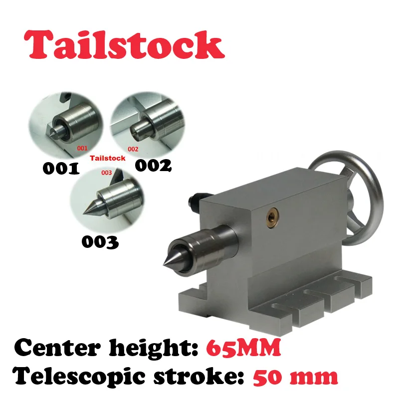 

Tailstock for Rotary 4th Axis CNC Router Engraver Milling Machine Center Height 65MM Telescopic for Woodwork Tools Kit