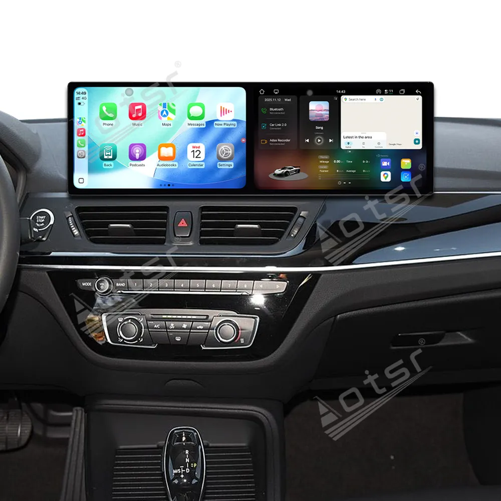 Фото Двойной 9,1-дюймовый Android 15 CarPlay радио для BMW 1 серии 2013-2020 NBT HD мультимедийный плеер с сенсорным экраном Автомобильный GPS Navi головное устройство №1