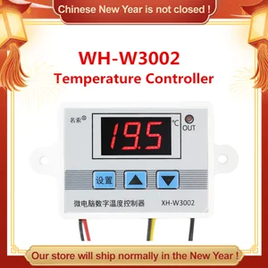 Регулятор температуры XH-W3002, 220 В, 12 В, 24 В, светодиодный цифровой термостат, микрокомпьютер, переключатель, датчик терморегулятора, скидка 30%