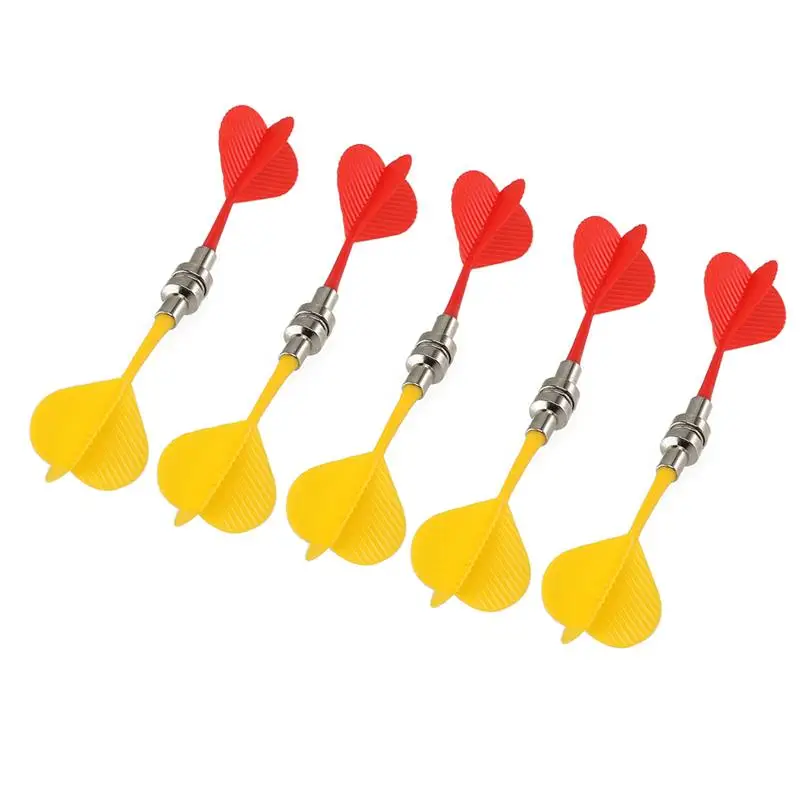 

10pcs/Pack Plastic Wing Magnetic Darts Bullseye Target Game Toys Household Game Party Plastic Wing Magnetic Darts (Random Color)