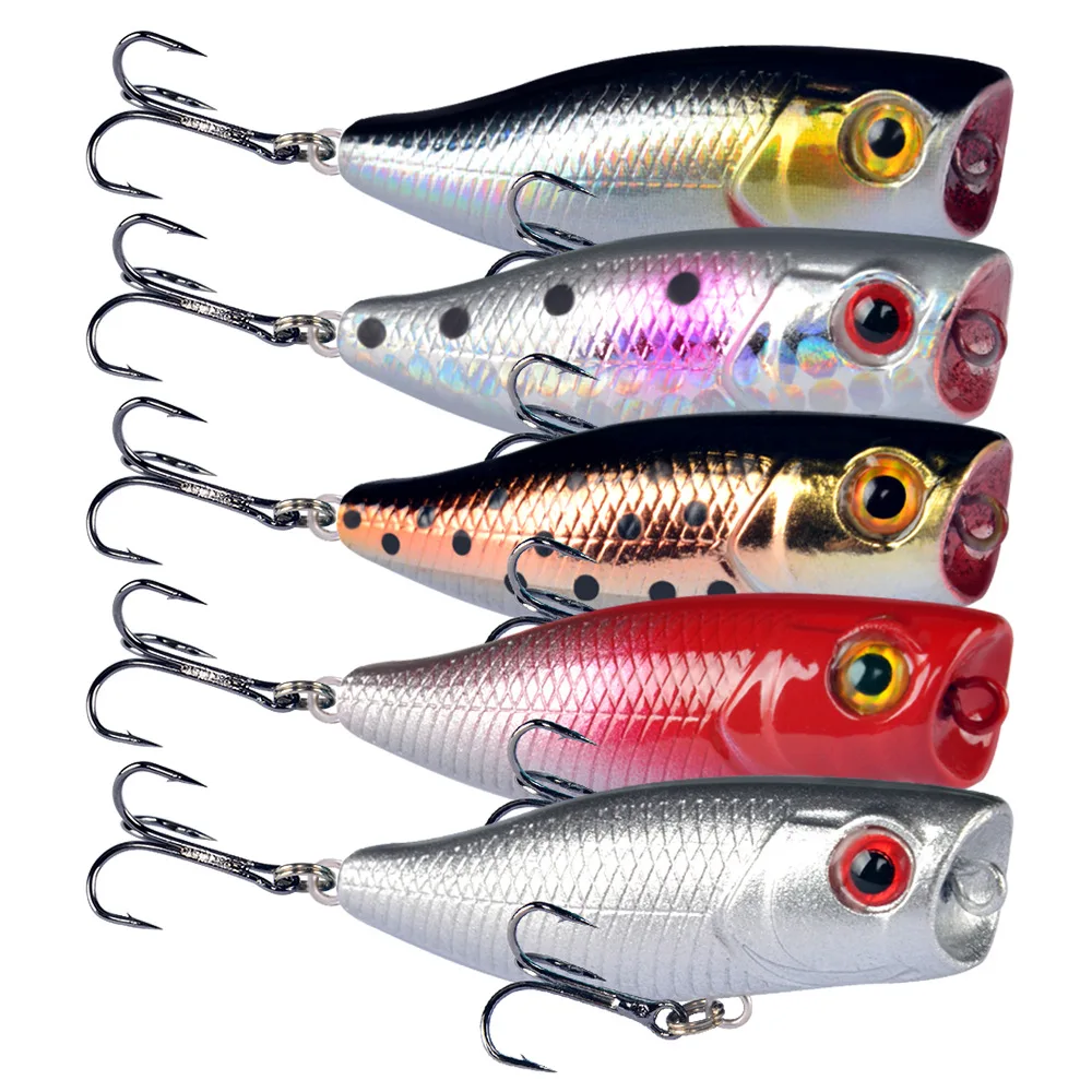 

Flotaing Fishing Lures With 3D Eyes Simulation Fish Fishing Goods Shape Lure With Anti-oxidation Hooks Fishing Tools 4.5cm 3.5g