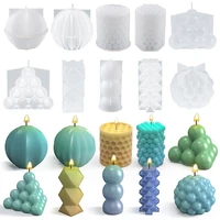 creative modeling geometric silicone diy candle mold silicone aromatherapy plaster soap mold home decoration