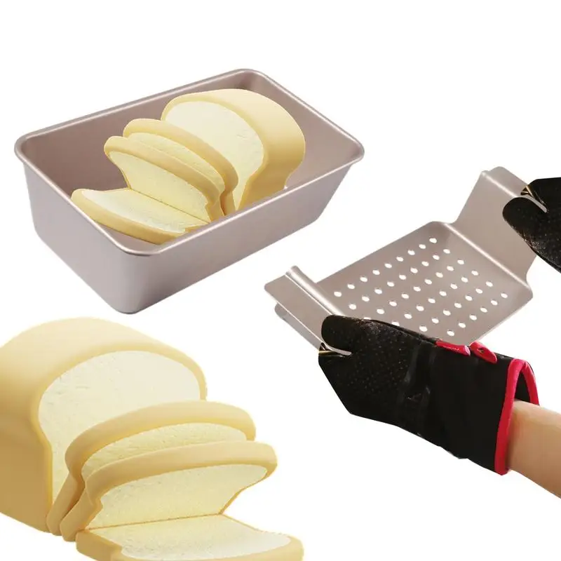 

9x5inch Loaf Pan Non Stick Loaf Pans for Baking Bread with Filter Loaf Toast Bread Pan FoodGrade Bakeware for Baking Bread Oven