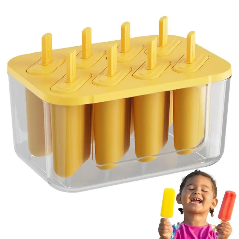 

Ice Cream Popsicle Mold DIY Ice Cream Machine Homemade Ice Box With Stick Ice-lolly Mold Ice Cube Tray Kitchen Gadgets