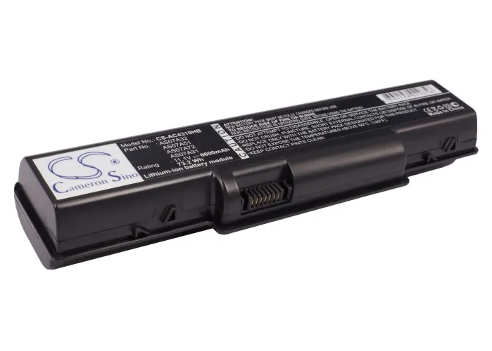 

6600mAh LC.AHS00.001 AS07A71 AS07A72 AS07A51 AS07A41 BT.00603.036 BT.00604.022 AS07A32 Battery for Gateway NV5211U NV5815U NV54