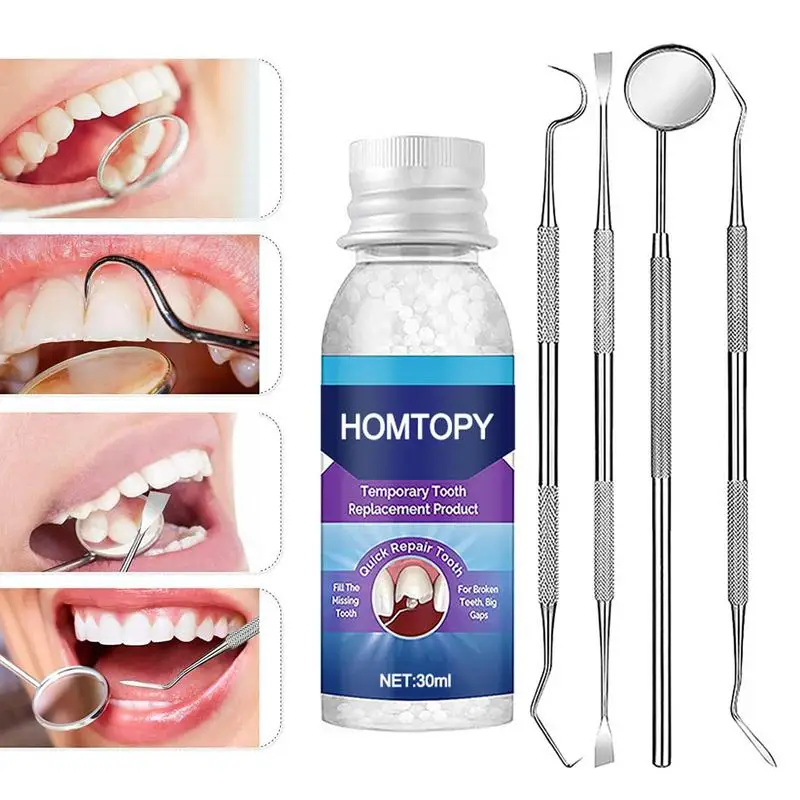 

Tooth Restoration Kit Thermal Beads Tooth Repair Kit Reusable Tooth Fixing Kit Oral Care For Fixing Gaps Filling Missing &