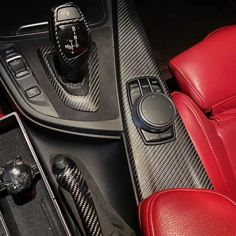 Для BMW 3 4 серии GT M3 M4 F80 F82 F30 F31 F32 F33 F34 2013 -2018 Тканое углеродное волокно сменная ручка