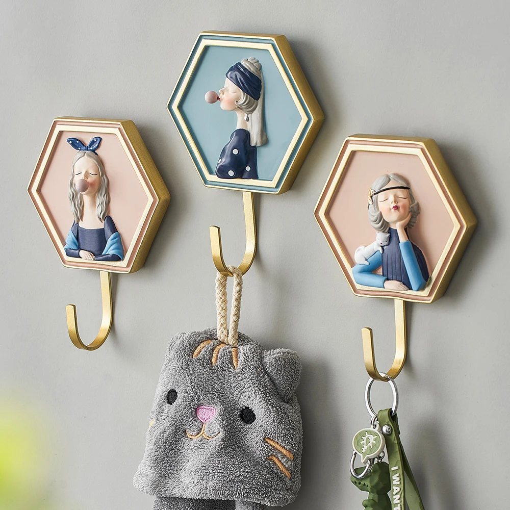 

Hook Wall Decoration Home Accessories for Living Room Girl Wall Decoration Painting Room Decoration Aesthetics Coat Hanger Wall
