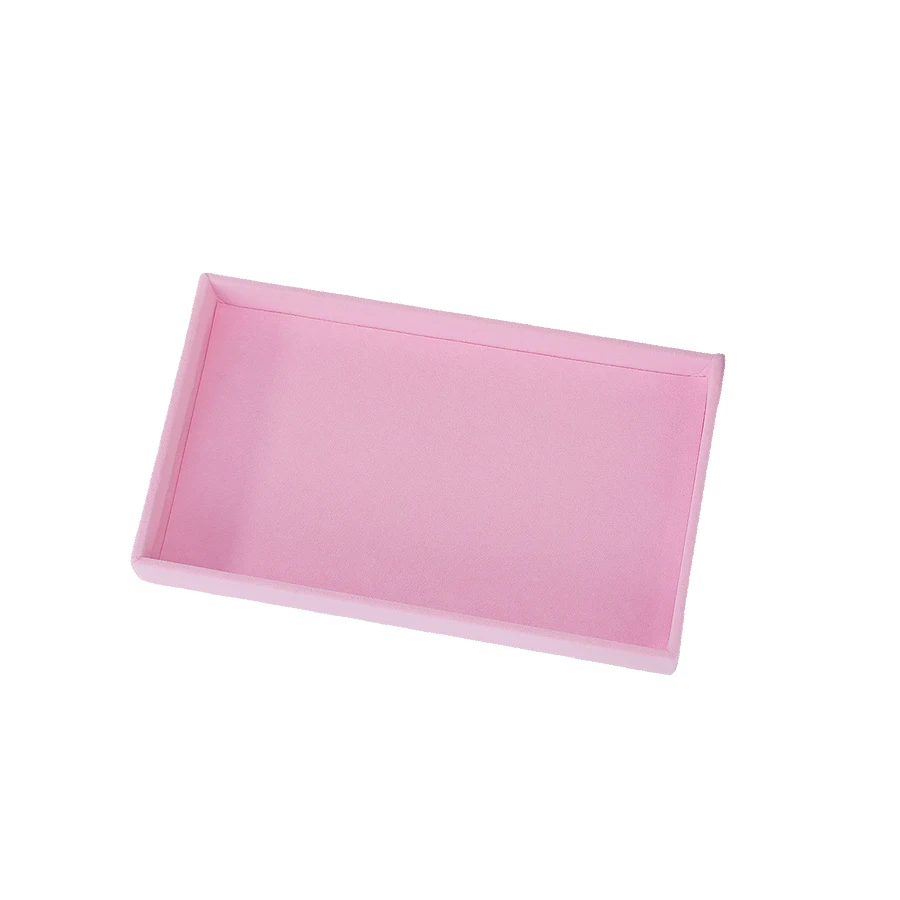 

Розовый бархатный лоток для украшений
