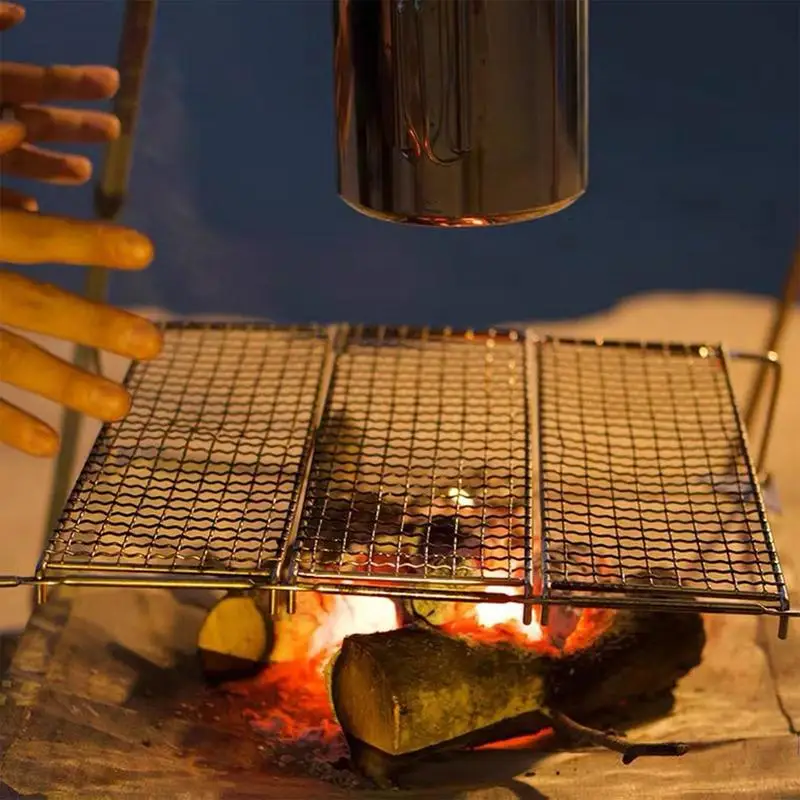 Многофункциональная Складная подставка для костра туристическая портативная