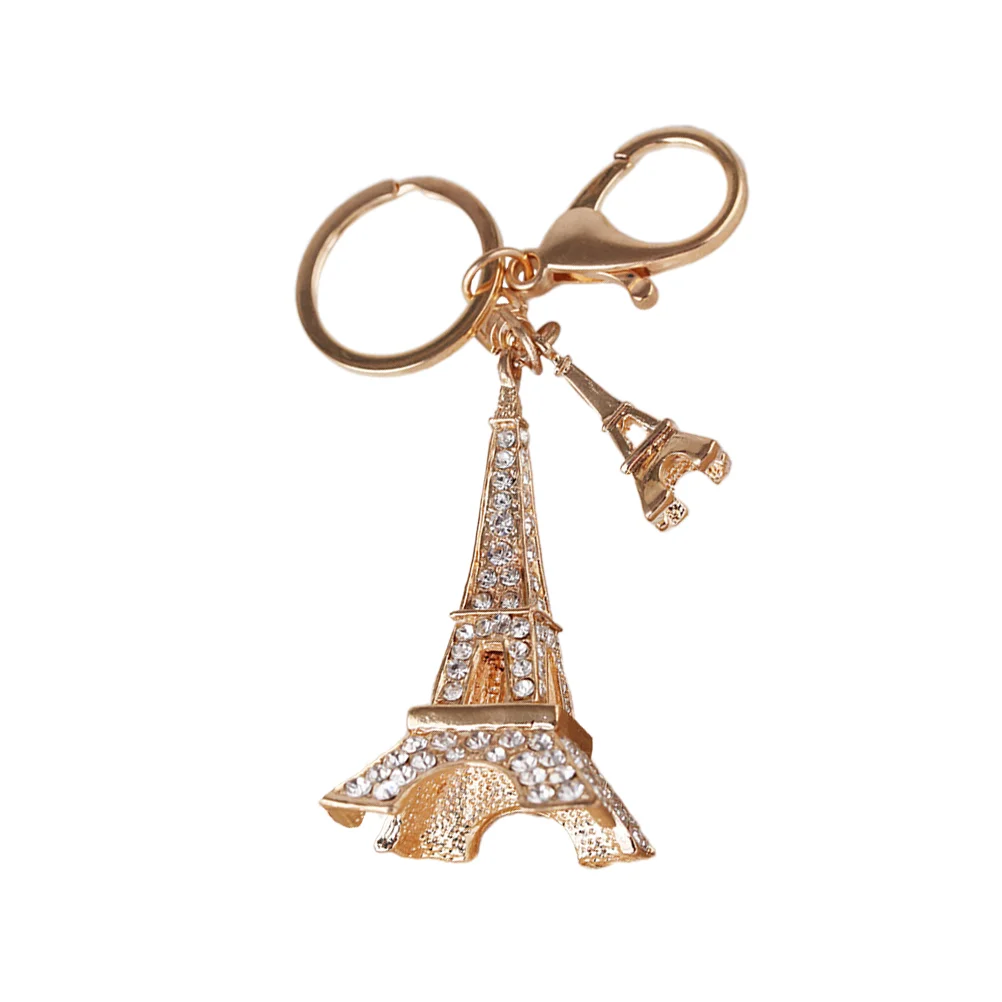 

Tower Eiffel Keychain Keyring Key French Charms Keychains Ring Pendant Purse Souvenirs Theme Car Rhinestone Crystal Charm