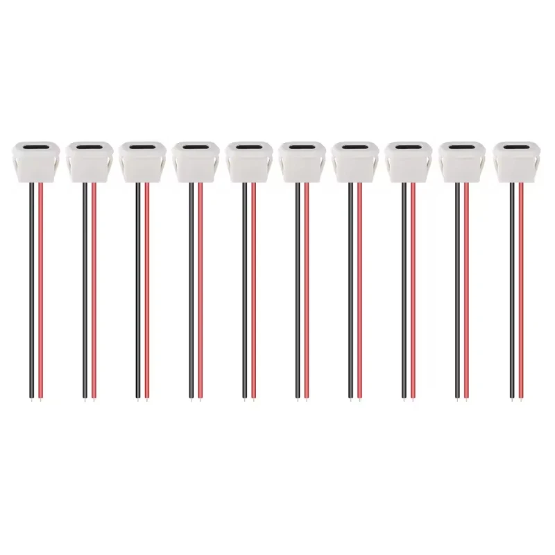 

5/10 шт. клеевой разъем TYPE-C, гнездовой разъем для шасси, 2P USB-разъем, водонепроницаемая гнездовая розетка для быстрой зарядки, автомобильные аксессуары