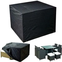 size 12012074cm 210d oxford cloth outdoor furniture cover sofa chair table cover rain snow dust covers waterproof cover black