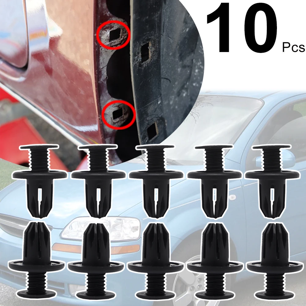 10 шт. для Chevrolet Aveo Kalos 2002-2011 Captiva Epica Lacetti Spark брызговик бампер боковая юбка подкладка заклепки зажим