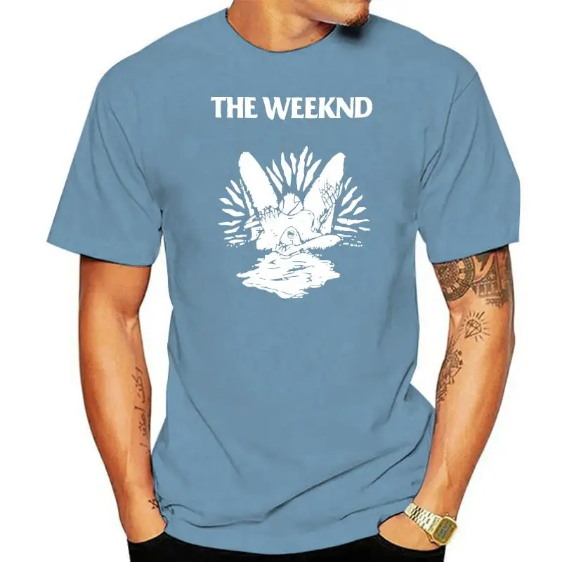 

Мужская футболка с принтом The Weeknd Dead Head, Повседневная футболка с коротким рукавом и круглым вырезом, Модная хлопковая футболка 2022