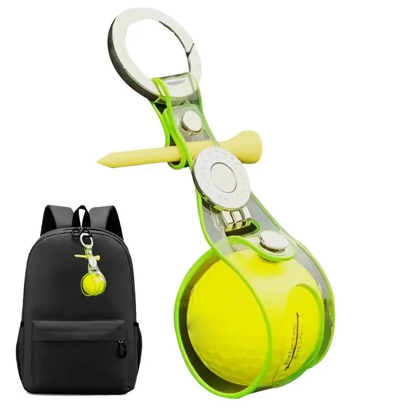 

Маленькая сумка с магнитными кнопками для мяча для гольфа, антипригарная сумка для хранения, алюминиевый чехол для ключей, сумка для хранения для гольфа, уличная Портативная сумка для