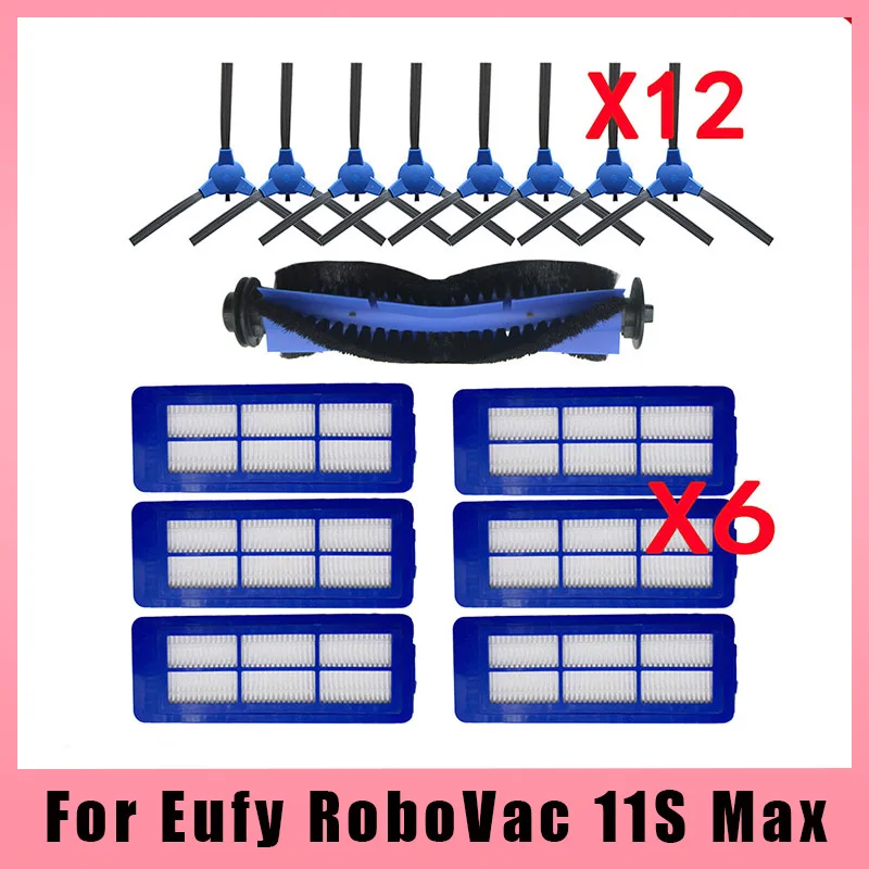 

Детали для пылесоса, набор фильтров с роликовой щеткой для Eufy RoboVac 11S Max 15C Max 30C Max, запчасти для бытовой техники, аксессуары