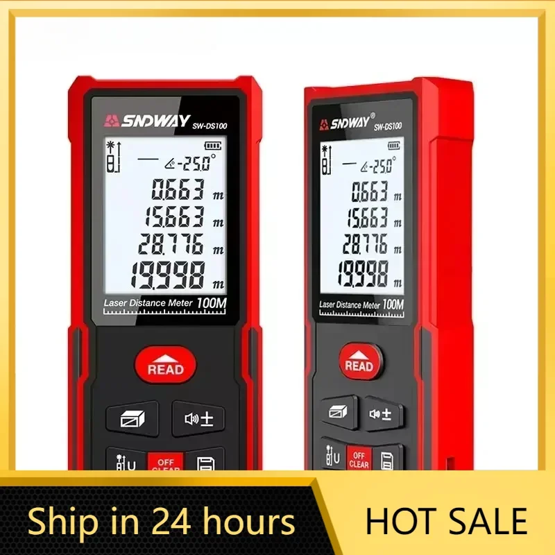 Лазерная рулетка дальномер 50/70/100/120 м