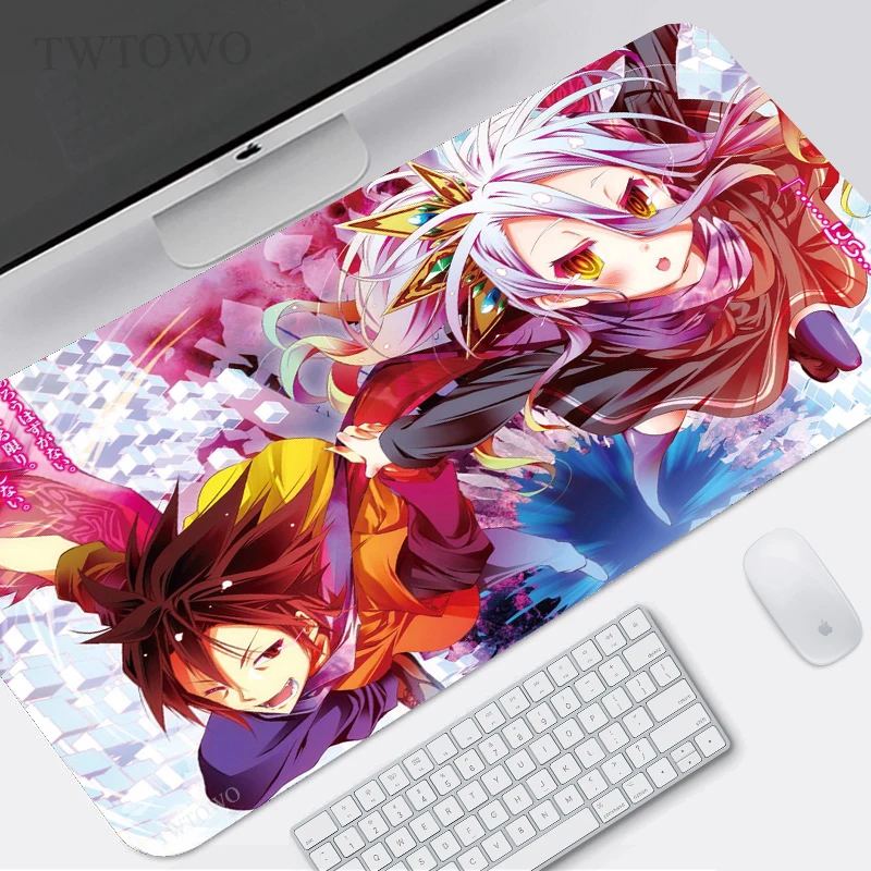 

Игровой коврик для мыши No Game No Life XL, новый домашний большой коврик для мыши HD XXL, настольные коврики, коврик для мыши, Противоскользящий коври...