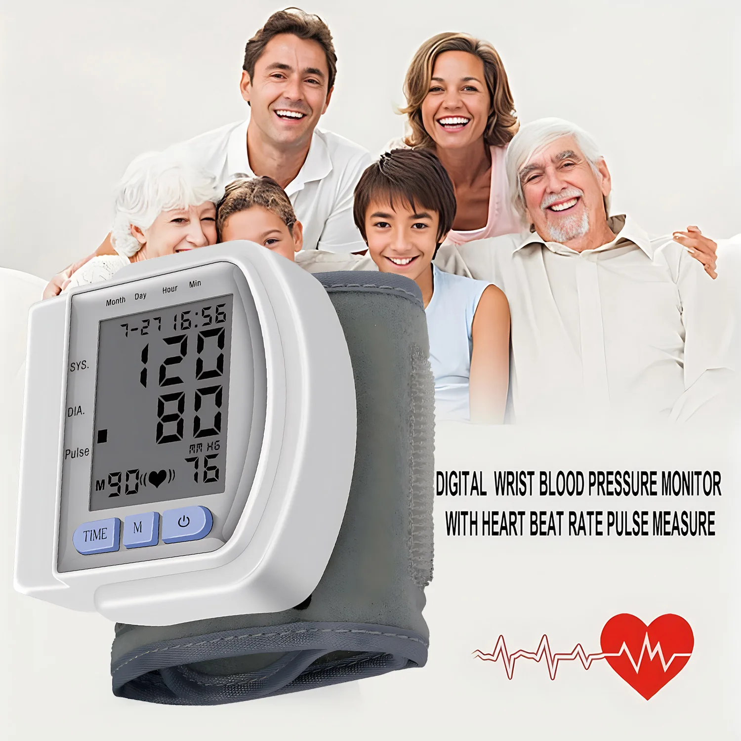 Портативный Цифровой Монитор Артериального Давления Автоматический Измеритель