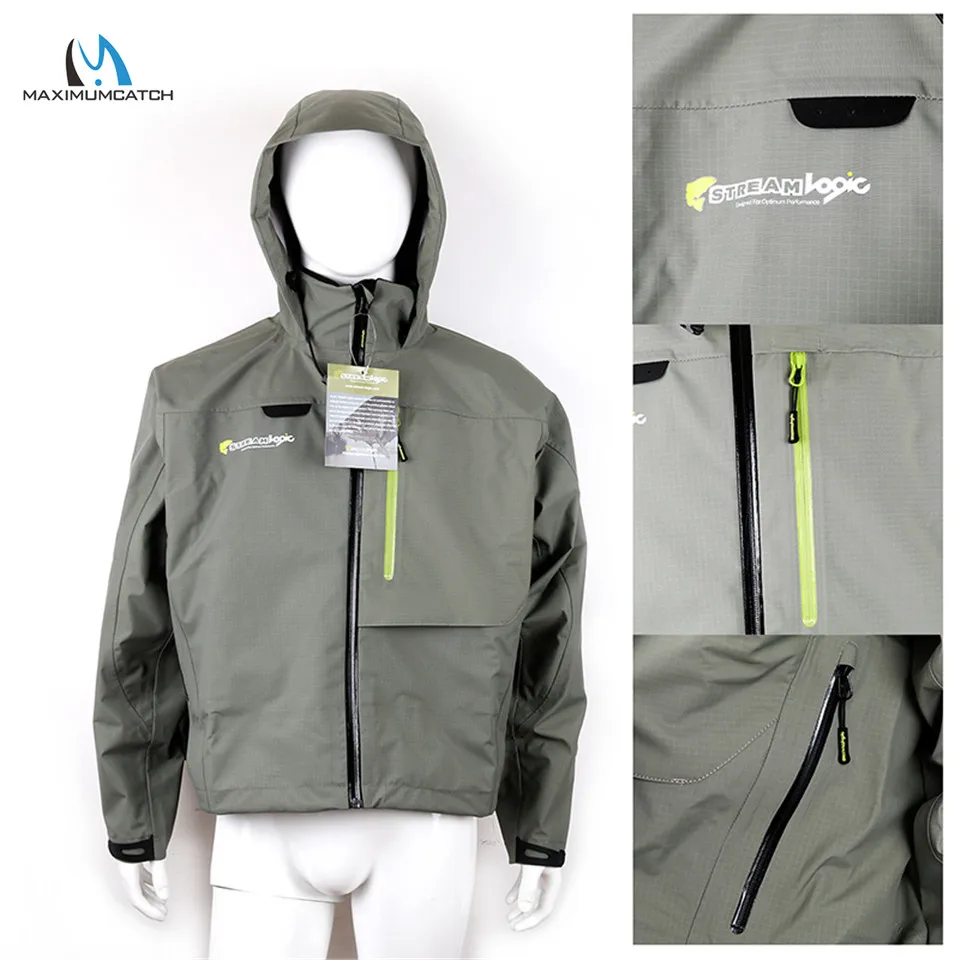 Maximumcatch Waterproof Fly Fishing Wading Jacket Breathable Wader Clothes M/L/XL | Спорт и развлечения