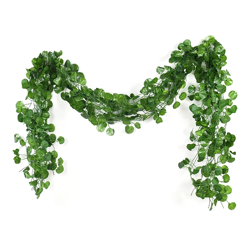 

Искусственные Листья Лозы Жимолости, Зеленые, Длина 2,1 М, Подвесные Декоративные Украшения Для Дома И Сада