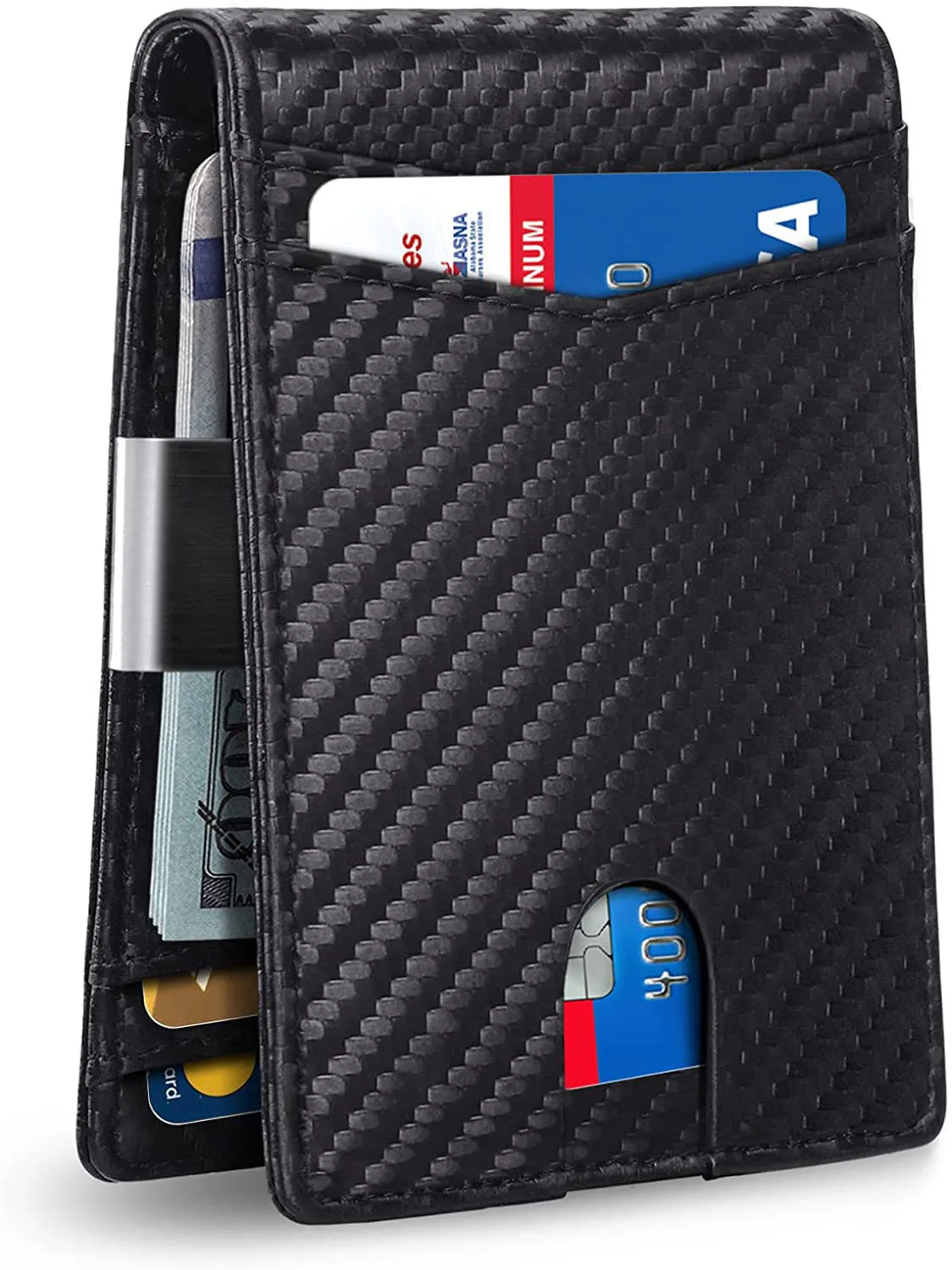 

2022 New Men's Multi-card Wallet RFID Business Wind Anti-theft Magnetic Brush Thin Card Bag Wallet Men Rfid