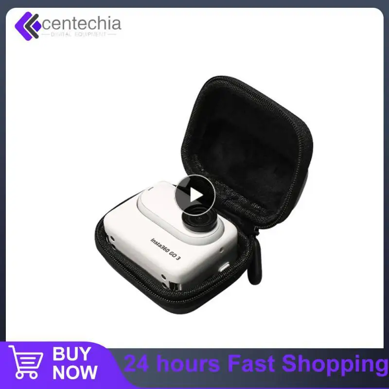 

Precise Fit Storage Bag Accessories Anti-fall Eva+ Canvas Material For Insta360go3 Body Bag Unique Design Portable Storage