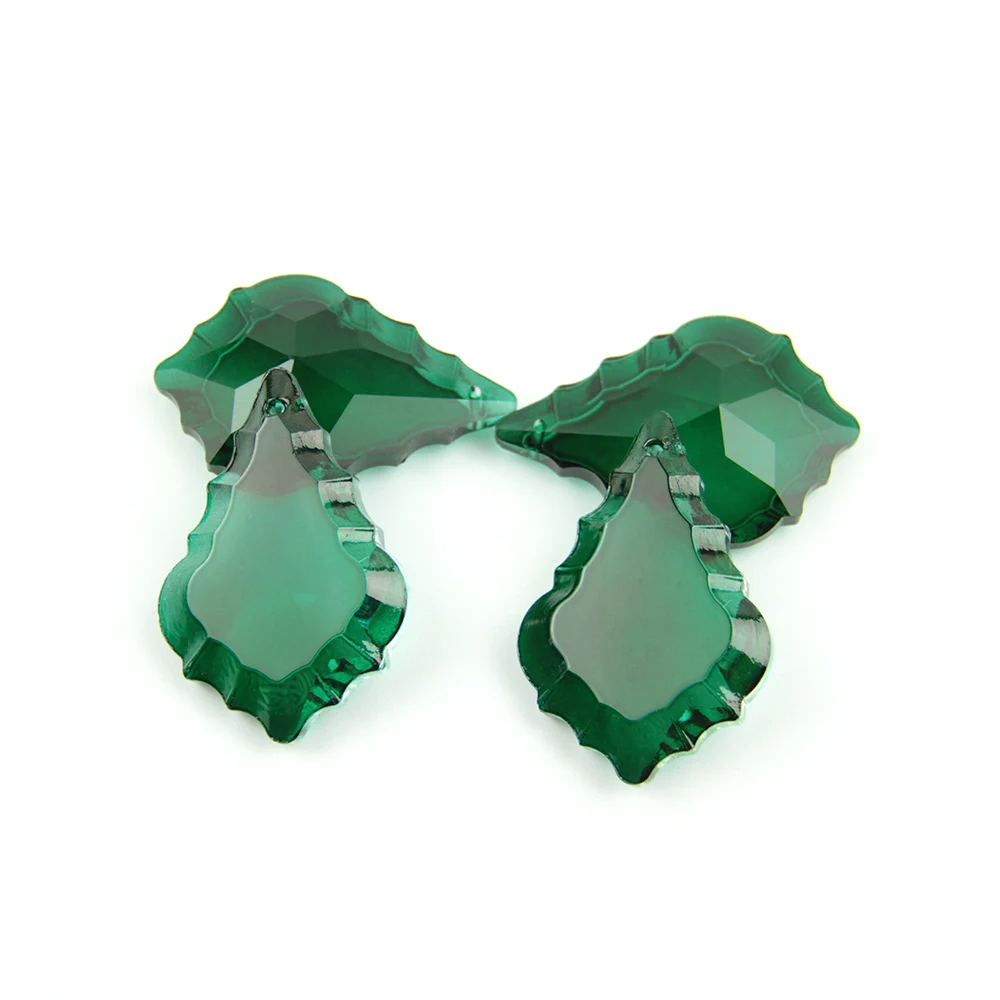 1 шт. разноцветные стеклянные подвески в виде клена 50 мм