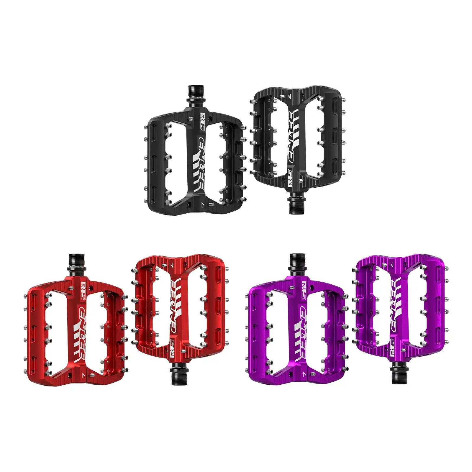 

2x педали для горного велосипеда С нескользящими гвоздями, педали из алюминиевого сплава на платформе, подшипники DU, педали, велосипедные аксессуары