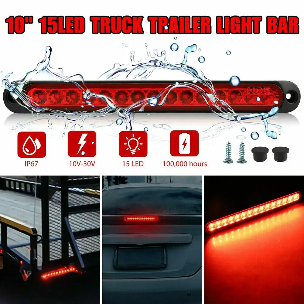 

15led Tail Lights High-position E4 High-brightness Truck Car Brake Lights Universal Side Stop Turn Warning Lamp