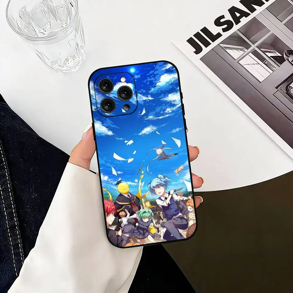 Фото Чехол для телефона K-Koro S-sensei для iPhone 17, 16, 15, 14, 13, 12, 11 Plus, Pro Max и других моделей, мягкий черный чехол №3