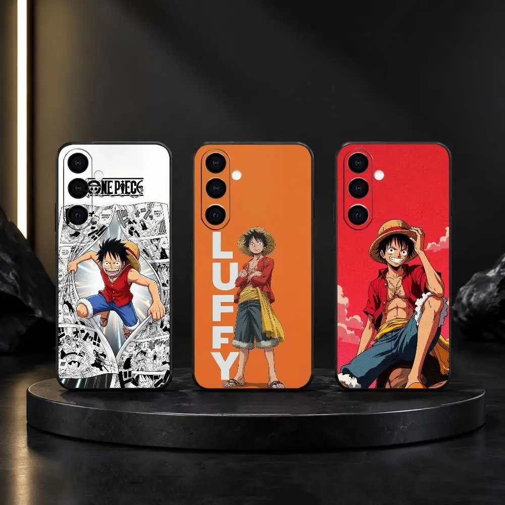 Фото Чехол для телефона O-One Anime P-Piece-S Monki D L-Luffy для Samsung Galaxy A20,21s,22,31,32,52,53,72,73,80,91, мягкий черный корпус №1