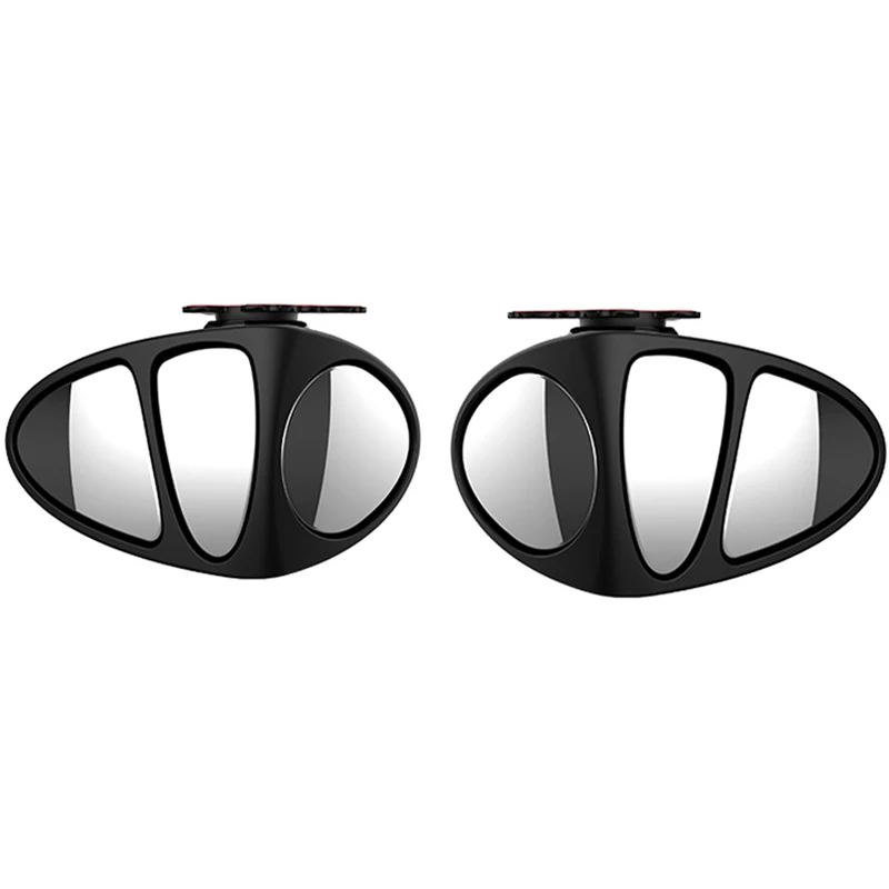 

3 in 1 360 Degree Rotation Three Sided Blind Spot Mirror Reversing Parking Auxiliary Blind Spot Convex Mirror